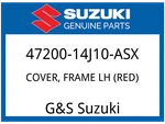 Suzuki Oem Part 47200-14J10-ASX Cover, Frame Lh (red). Fixed Price $113.59.