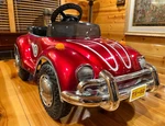 Vw Convertible Volkswagen Beetle Bug Junior Sportster TS-110 Red Metal Pedal Car. Fixed Price $1180.00.