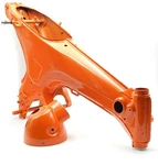 New CT70 Dax 5.5L Motorcycle Frame With Headlight Housing - Orange. Fixed Price $800.00.