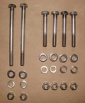 Honda XR75 Engine Motor Mount Bolt Kit Polished Stainless Hex Head 1973 1976. Fixed Price $28.60.