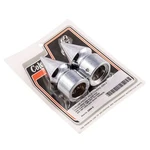 #2264-2 Pike Nut Front Axle Covers 1988-2007 H-d Sportster 1991-2003 Dyna Chrome. Fixed Price $54.14.